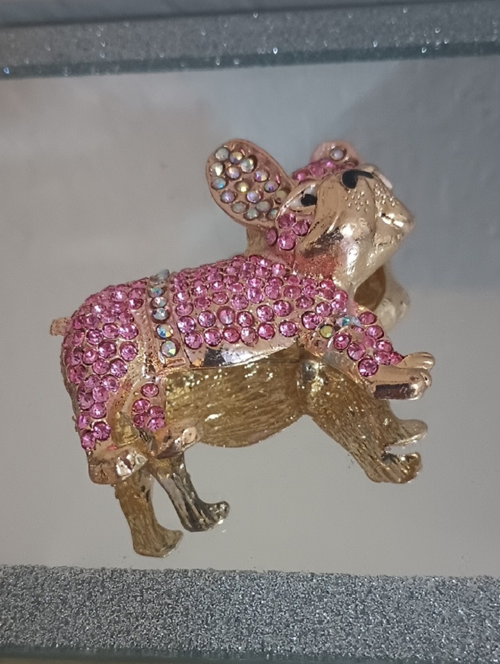 Iced Out French Bulldog Brooch - Picture 4 of 6